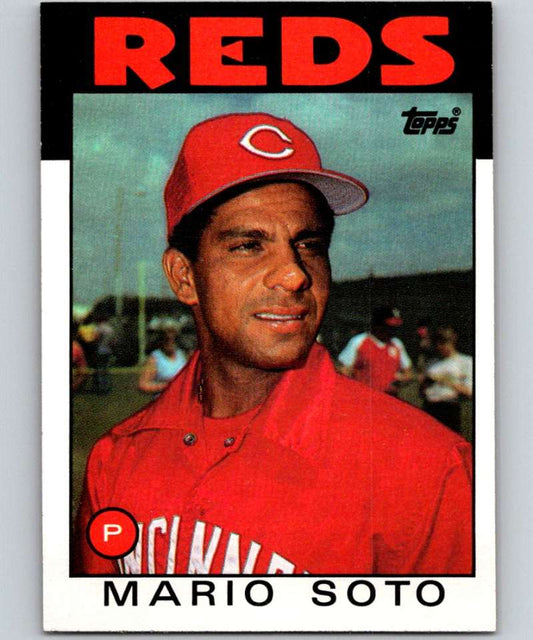 1986 Topps #725 Mario Soto Reds MLB Baseball Image 1