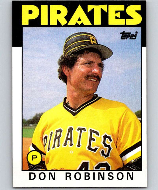 1986 Topps #731 Don Robinson Pirates MLB Baseball Image 1