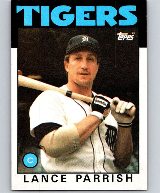 1986 Topps #740 Lance Parrish Tigers MLB Baseball Image 1