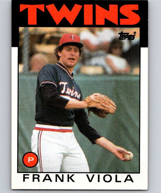 1986 Topps #742 Frank Viola Twins MLB Baseball Image 1