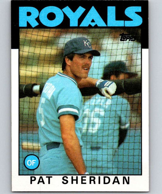 1986 Topps #743 Pat Sheridan Royals MLB Baseball Image 1