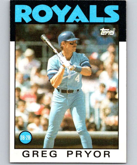 1986 Topps #773 Greg Pryor Royals MLB Baseball