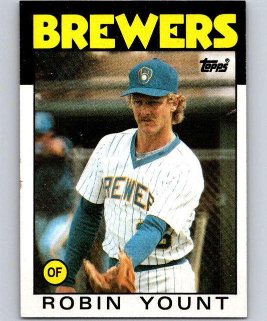 1986 Topps #780 Robin Yount Brewers MLB Baseball Image 1