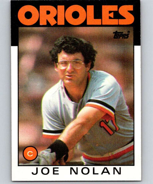 1986 Topps #781 Joe Nolan Orioles MLB Baseball Image 1