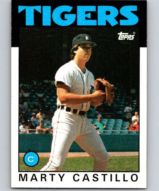1986 Topps #788 Marty Castillo Tigers MLB Baseball Image 1