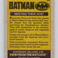 1989 Topps Batman #24 Meeting their host
