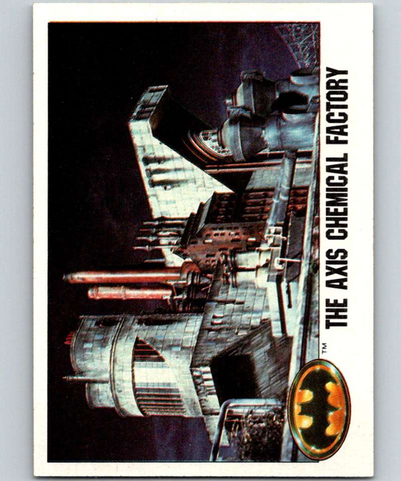 1989 Topps Batman #26 The Axis Chemical factory Image 1