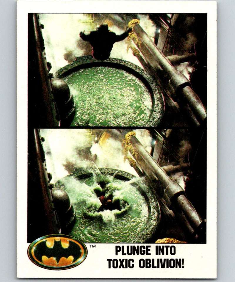 1989 Topps Batman #35 Plunge into Toxic Oblivion! Image 1