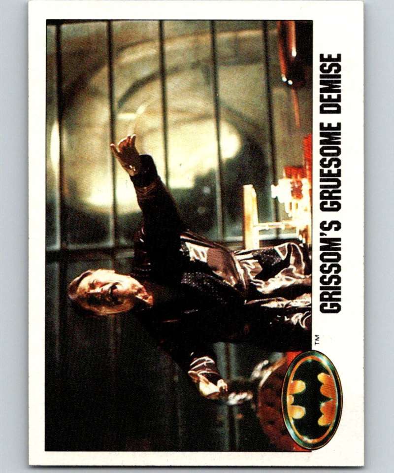 1989 Topps Batman #43 Grissom's Gruesome Demise Image 1