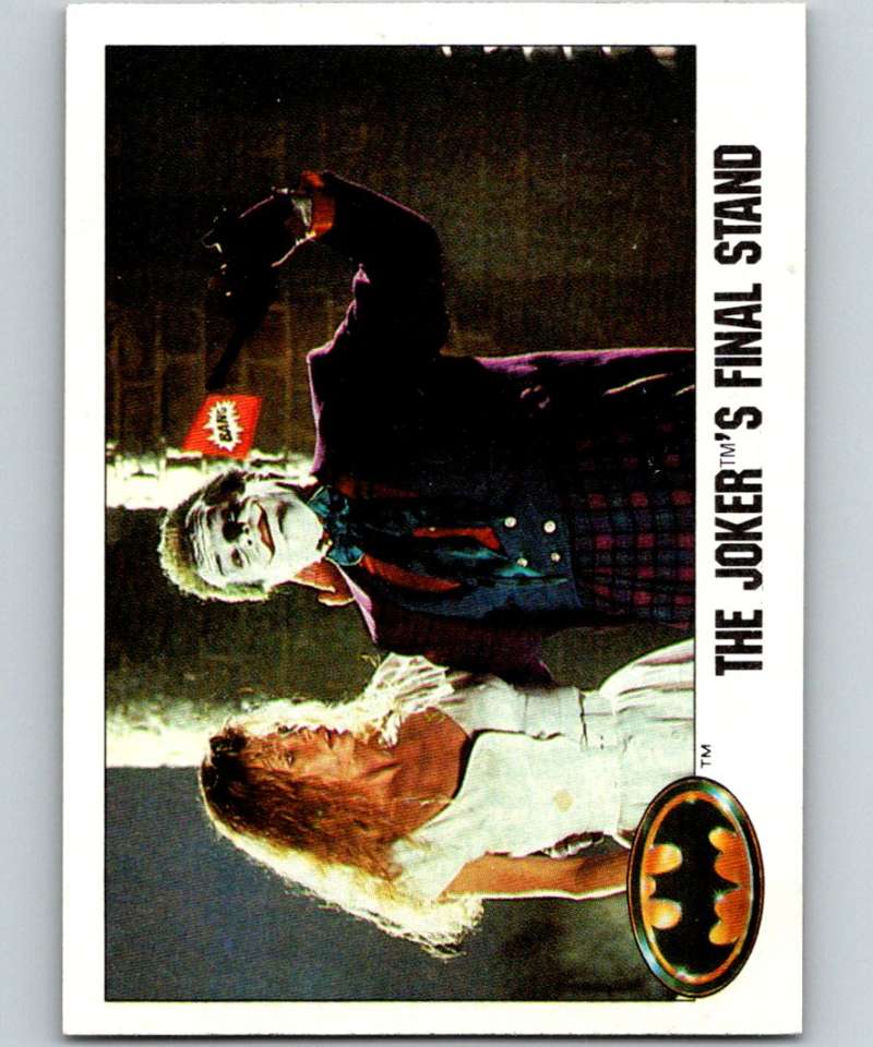 1989 Topps Batman #123 The Joker's Final Stand!