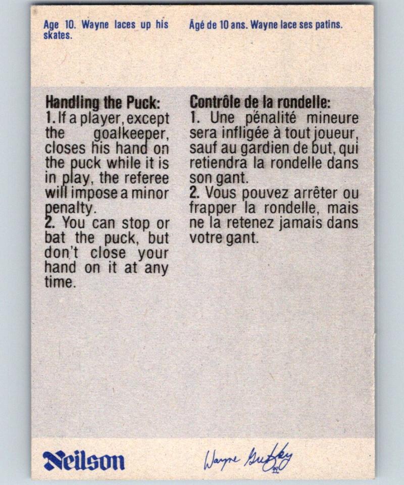 1982-83 Neilson's #2 Wayne Gretzky Handling the Puck NHL Hockey 03065