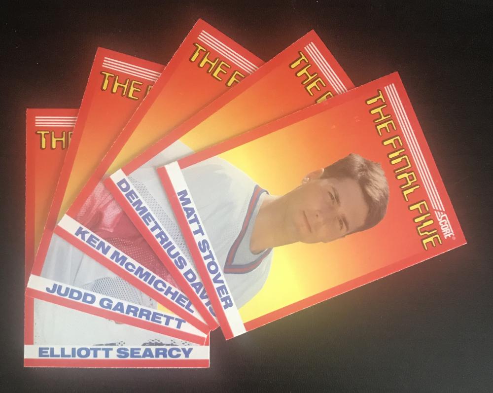 1990 Score NFL Football The Final Five Insert Set B1-B5 - Mint Condition