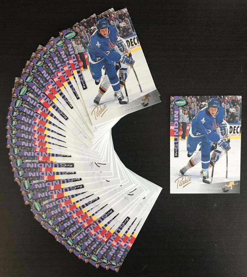 1994-95 Parkhurst Gold #185 Mats Sundin MINT NHL Hockey Lot of 30 - BV $45
