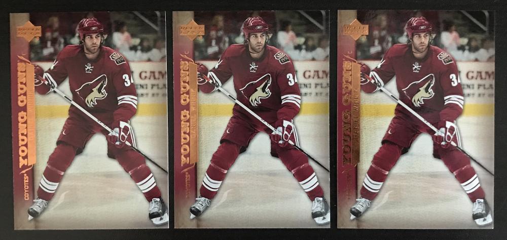 2007-08 Upper Deck #241 Daniel Winnik Young Guns YG Rookie RC Lot of 3 Image 1