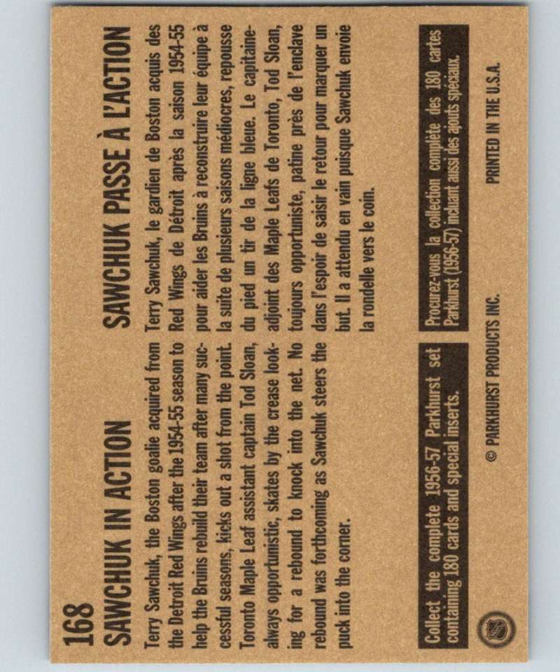 1994-95 Parkhurst Missing Link #168 Sawchuk In Action NHL Hockey