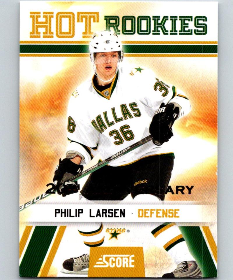 2010-11 Score 20th Anniversary #534 Philip Larsen RC Rookie MINT 06698 Image 1