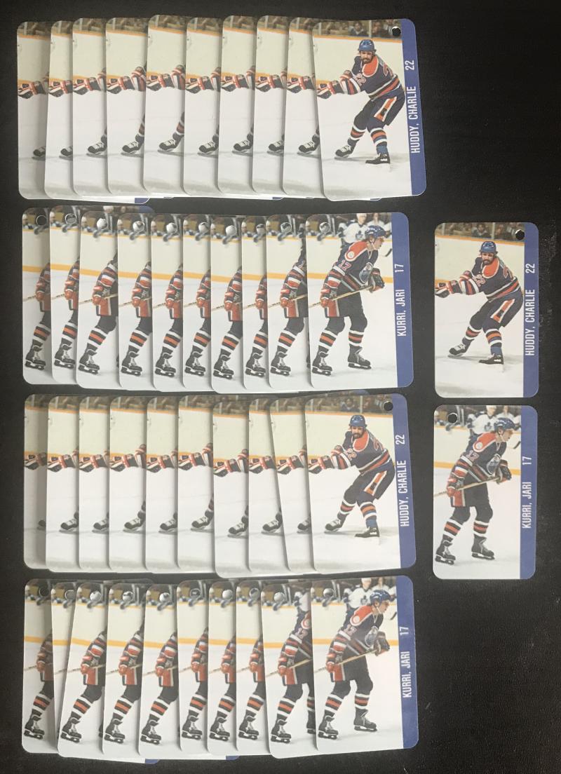 1983 Souhaits Renaissance Edmonton Oilers Kurri / Huddy - Lot of 40 Image 1