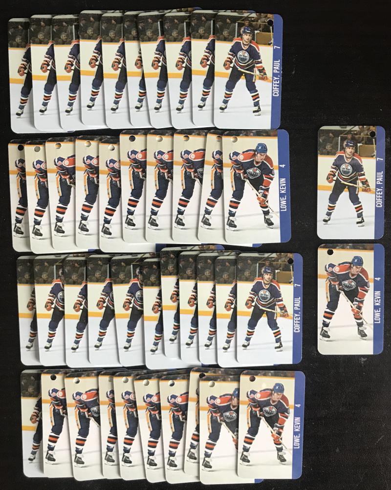 1983 Souhaits Renaissance Edmonton Oilers Lowe / Coffey - Lot of 40 Image 1