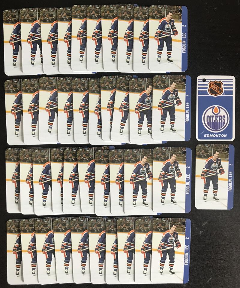 1983 Souhaits Renaissance Edmonton Oilers Lee / Header Logo - Lot of 40 Image 1