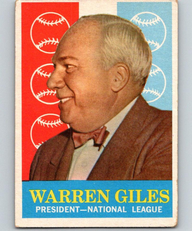 1959 Topps #200 Warren Giles MLB Baseball Vintage