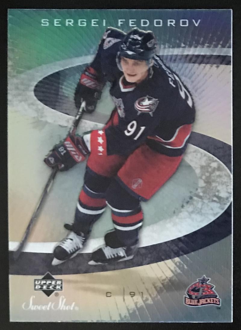 2006-07 Upper Deck Sweet Shot #32 Sergei Fedorov NHL MINT Jackets 06720