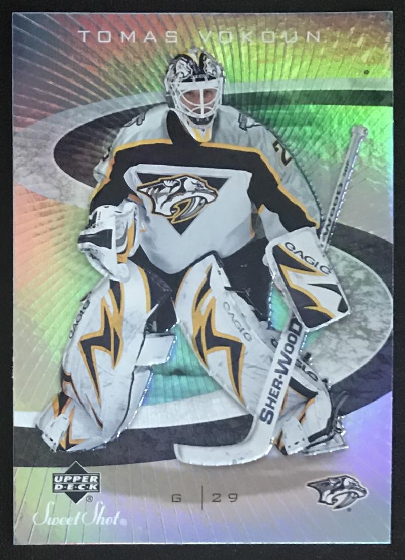 2006-07 Upper Deck Sweet Shot #61 Tomas Vokoun NHL MINT Predators 06741