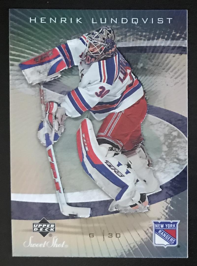 2006-07 Upper Deck Sweet Shot #71 Henrik Lundqvist NHL MINT Rangers 06750