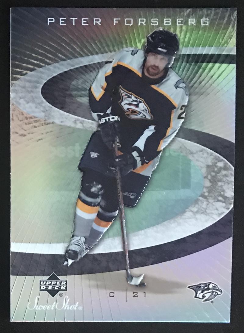 2006-07 Upper Deck Sweet Shot #76 Peter Forsberg NHL MINT Predators 06753