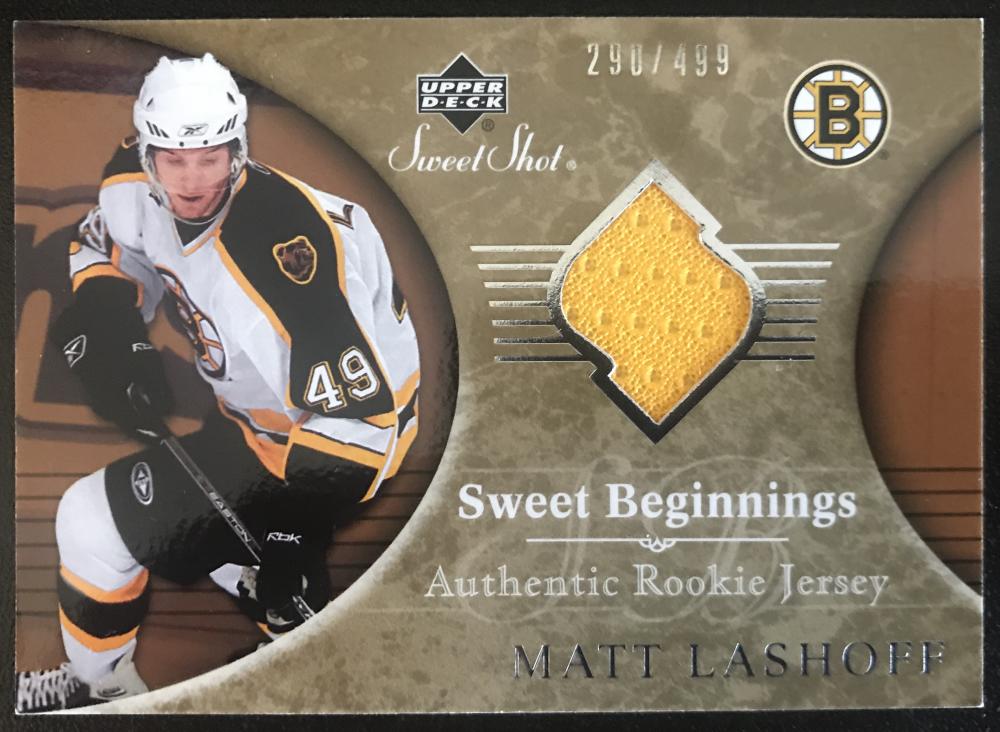 2006-07 Upper Deck Sweet Shot #107 Matt Lashoff RC Rookie 290/499 06763 Image 1