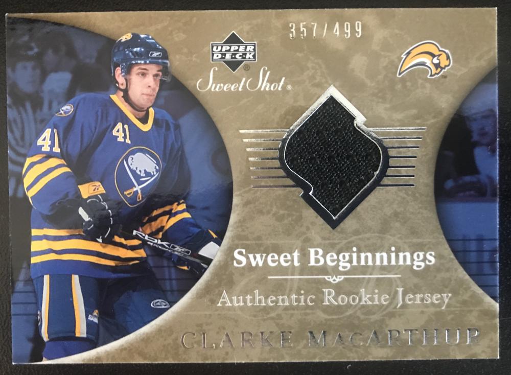 2006-07 Upper Deck Sweet Shot #108 Clarke MacArthur RC Rookie 357/499 06764 Image 1