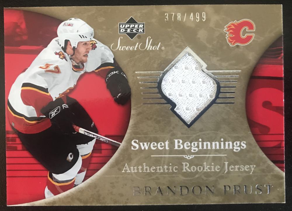 2006-07 Upper Deck Sweet Shot #112 Brandon Prust RC Rookie 378/499 06768 Image 1