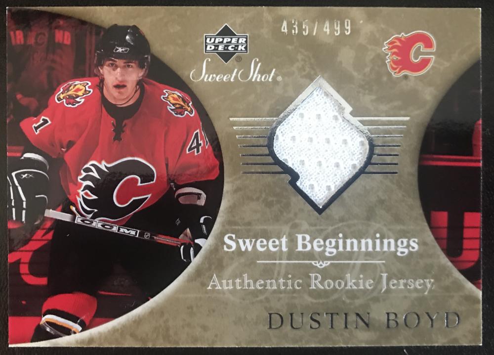 2006-07 Upper Deck Sweet Shot #113 Dustin Boyd RC Rookie 435/499 06769 Image 1