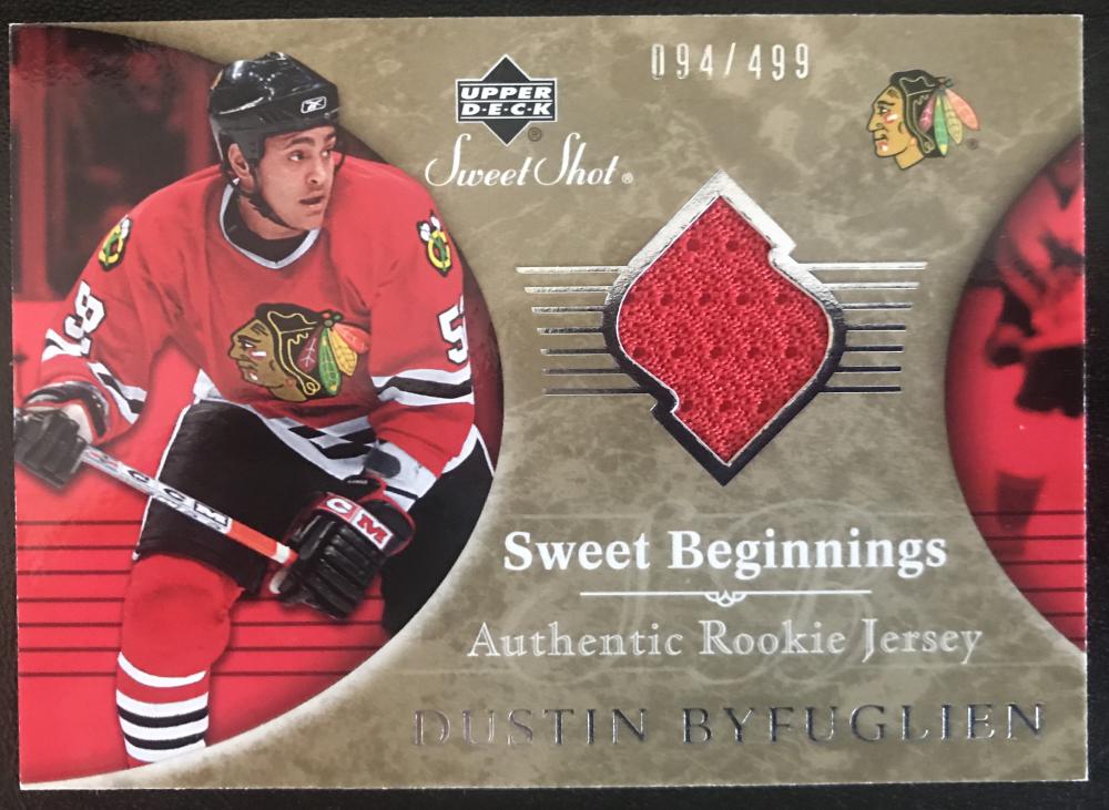 2006-07 Upper Deck Sweet Shot #114 Dustin Byfuglien RC Rookie 94/499 06770 Image 1