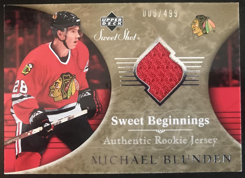 2006-07 Upper Deck Sweet Shot #116 Michael Blunden RC Rookie 6/499 06772 Image 1