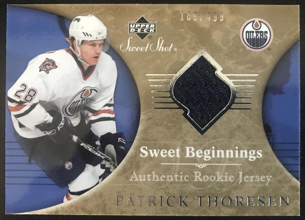 2006-07 Upper Deck Sweet Shot #123 Patrick Thoresen RC Rookie 189/499 06779 Image 1