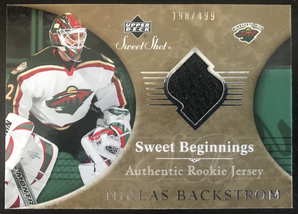 2006-07 Upper Deck Sweet Shot 133 Niklas Backstrom RC Rookie 198/499 06789 Image 1