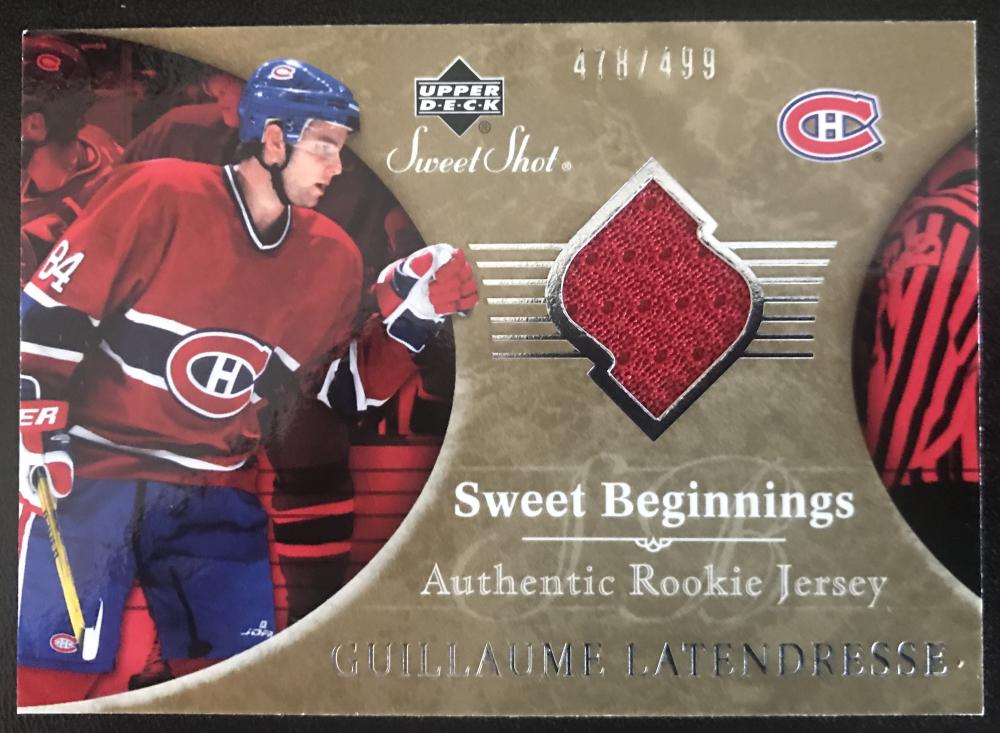 2006-07 Upper Deck Sweet Shot #134 Guillaume Latendresse RC 478/499 06790 Image 1