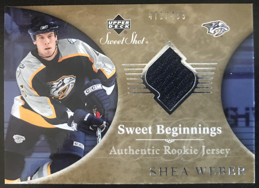 2006-07 Upper Deck Sweet Shot #135 Shea Weber RC Rookie 471/499 06791 Image 1