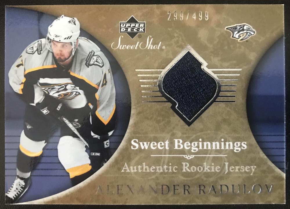 2006-07 Upper Deck Sweet Shot #136 Alexander Radulov Rookie 299/499 06792