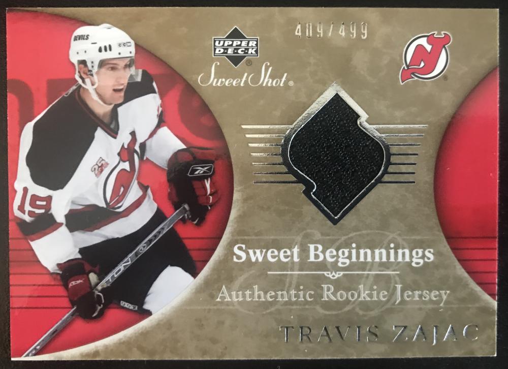 2006-07 Upper Deck Sweet Shot #137 Travis Zajac RC Rookie 409/499 06793 Image 1