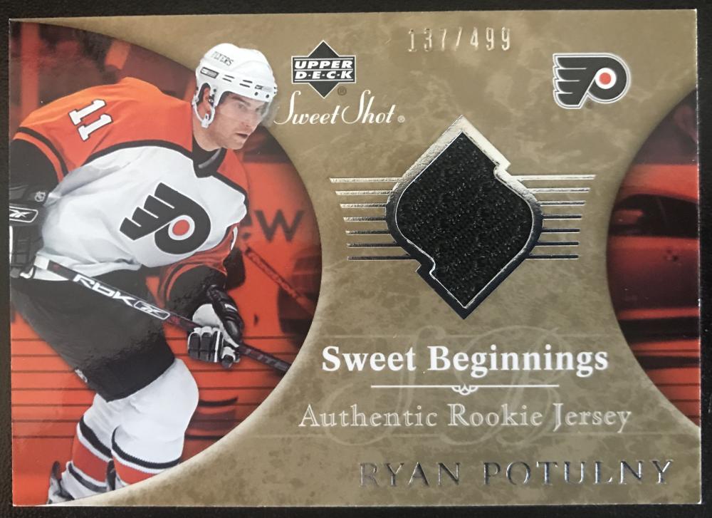 2006-07 Upper Deck Sweet Shot #142 Ryan Potulny RC Rookie 137/499 06798 Image 1