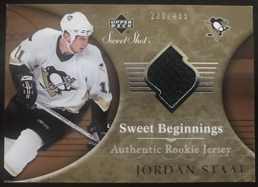 2006-07 Upper Deck Sweet Shot #145 Jordan Staal RC Rookie 236/499 06801 Image 1