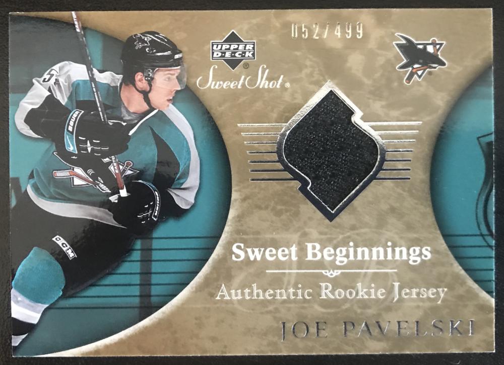 2006-07 Upper Deck Sweet Shot #151 Joe Pavelski RC Rookie 52/499 06807