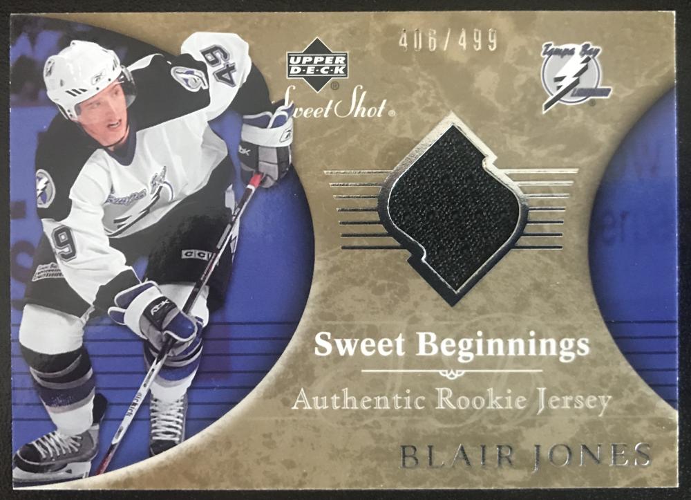 2006-07 Upper Deck Sweet Shot #154 Blair Jones RC Rookie 406/499 06810 Image 1