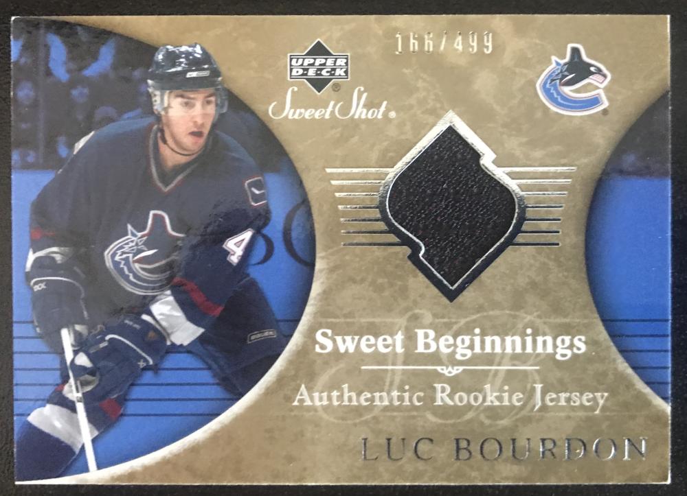 2006-07 Upper Deck Sweet Shot #157 Luc Bourdon RC Rookie 166/499 06813