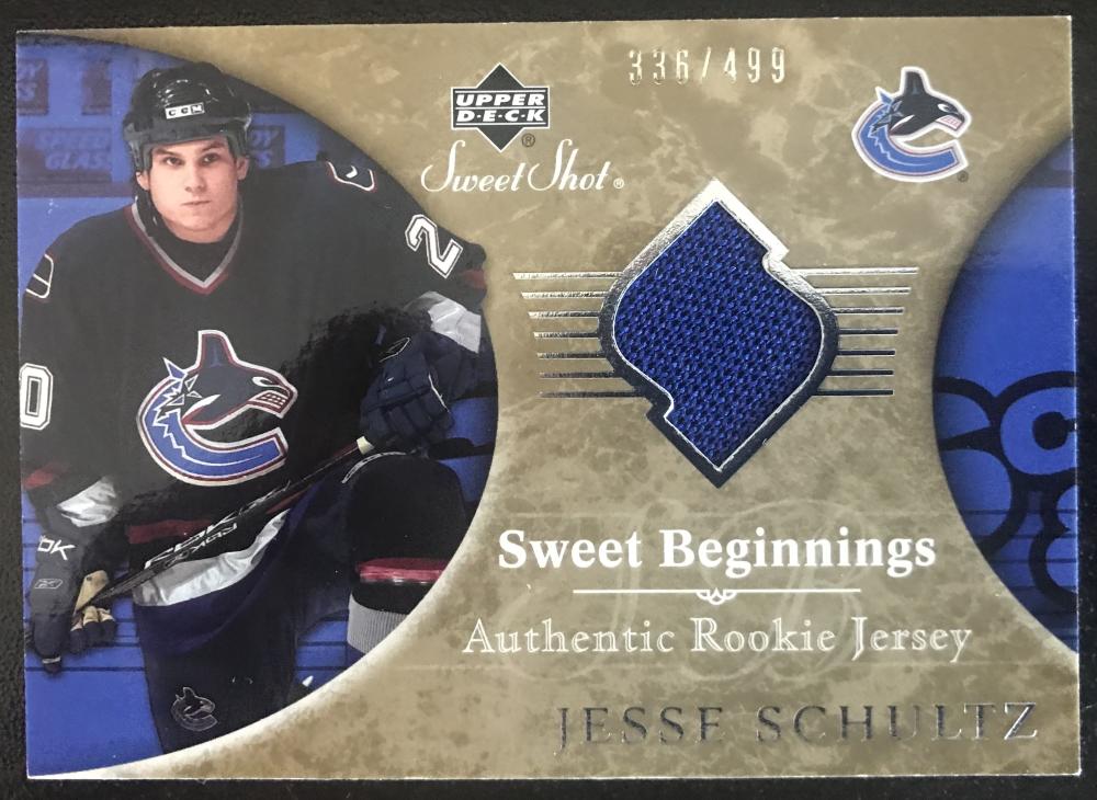 2006-07 Upper Deck Sweet Shot #158 Jesse Schultz RC Rookie 336/499 06814