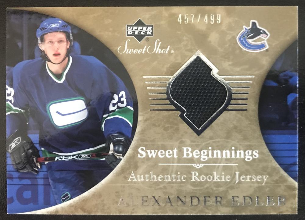 2006-07 Upper Deck Sweet Shot #159 Alexander Edler RC Rookie 457/499 06815 Image 1