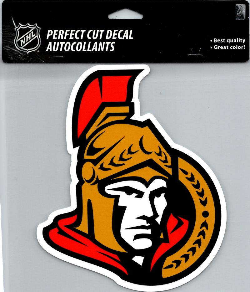Ottawa Senators Perfect Cut 8"x8" Large Licensed Decal Sticker Image 1