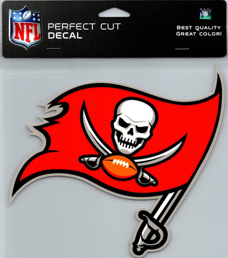 Tampa Bay Buccaneers Perfect Cut 8"x8" Large Licensed NFL Decal Sticker Image 1