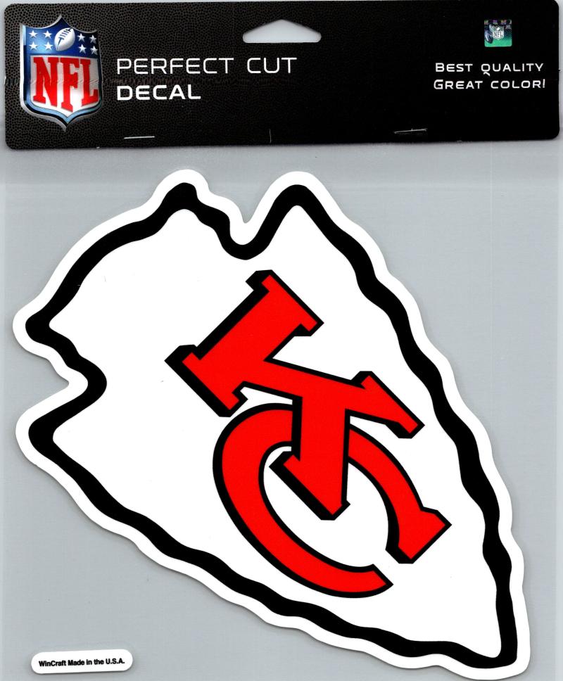 Kansas City Chiefs Perfect Cut 8"x8" Large Licensed NFL Decal Sticker Image 1